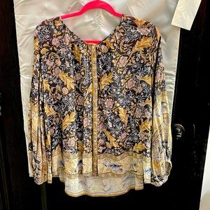 Spell Oasis Nightshade Button Front Blouse